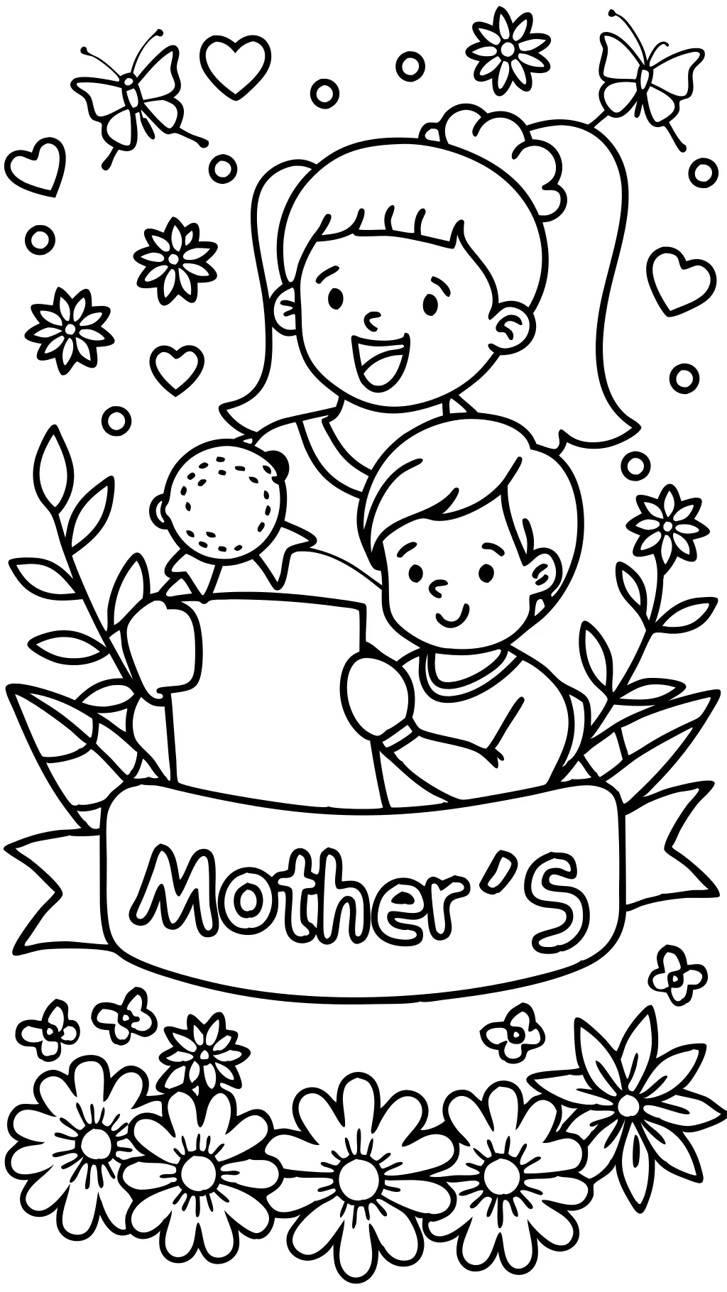 mothers day coloring page